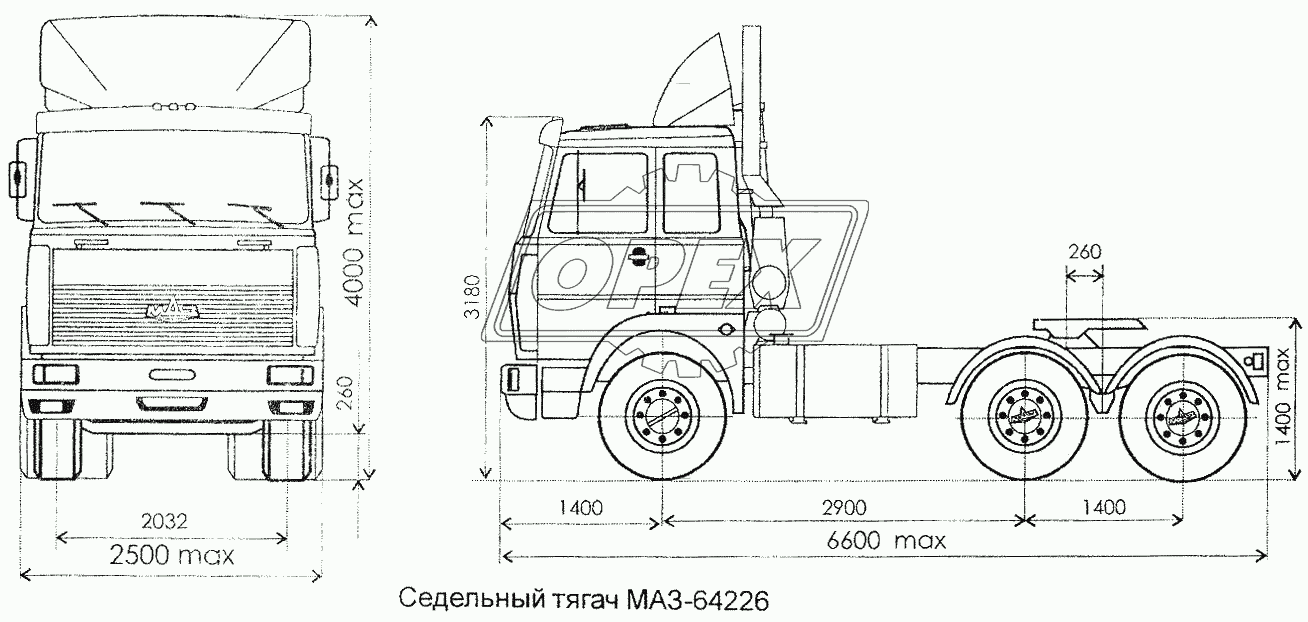 Седельный тягач МАЗ-64226